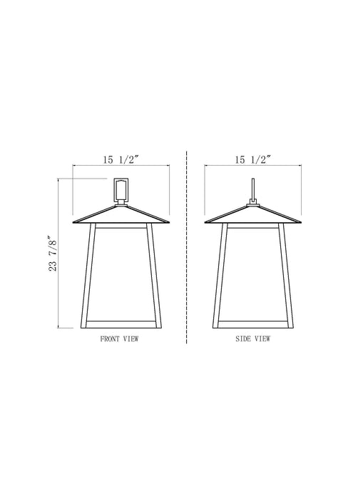 Outdoor Chain Mount Ceiling Fixture Z-Lite 5015CHXL-BK Black Rainer 5 Light Outdoor Chain Mount Ceiling Fixture Z-Lite