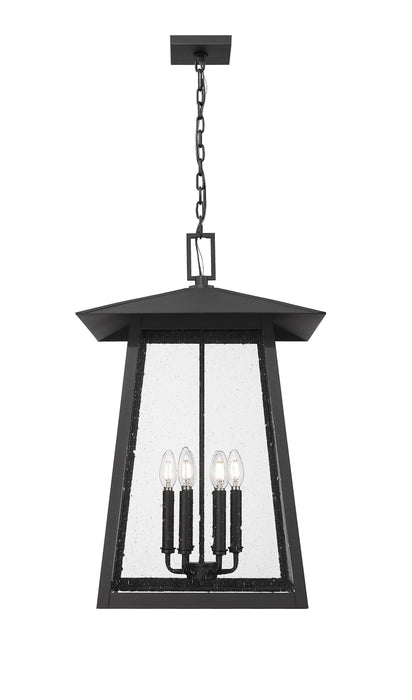 Outdoor Chain Mount Ceiling Fixture Z-Lite 5015CHXXL-BK Black Rainer 6 Light Outdoor Chain Mount Ceiling Fixture Z-Lite