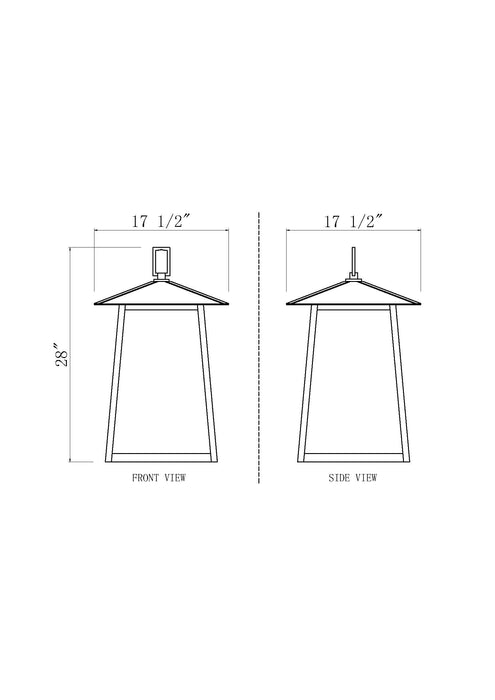 Outdoor Chain Mount Ceiling Fixture Z-Lite 5015CHXXL-BK Black Rainer 6 Light Outdoor Chain Mount Ceiling Fixture Z-Lite