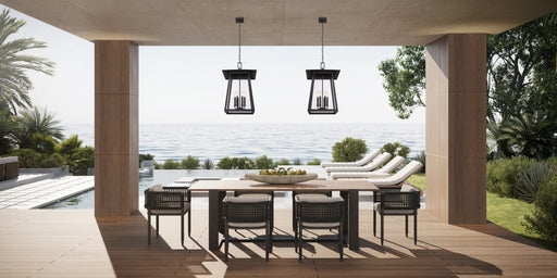 Outdoor Chain Mount Ceiling Fixture Z-Lite 5015CHXXL-BK Black Rainer 6 Light Outdoor Chain Mount Ceiling Fixture Z-Lite