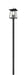 Outdoor Post Mounted Fixture Z-Lite 5015PHBR-5009P96-BK Black Rainer 4 Light Outdoor Post Mounted Fixture Z-Lite