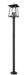 Outdoor Post Mounted Fixture Z-Lite 5015PHBR-5012P-BK Black Rainer 4 Light Outdoor Post Mounted Fixture Z-Lite