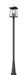 Outdoor Post Mounted Fixture Z-Lite 5015PHBR-519P-BK Black Rainer 4 Light Outdoor Post Mounted Fixture Z-Lite