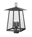 Outdoor Post Mount Fixture Z-Lite 5015PHBS-BK Black Rainer 4 Light Outdoor Post Mount Fixture Z-Lite