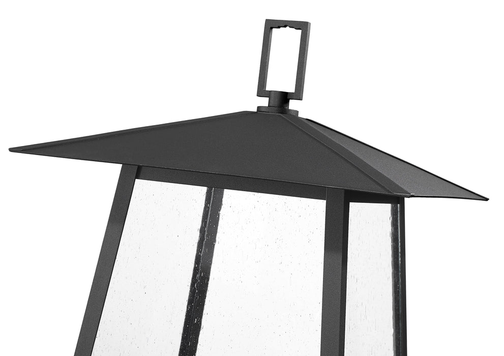 Outdoor Post Mounted Fixture Z-Lite 5015PHXLR-5009P96-BK Black Rainer 5 Light Outdoor Post Mounted Fixture Z-Lite