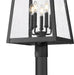 Outdoor Post Mounted Fixture Z-Lite 5015PHXLR-5010P-BK Black Rainer 5 Light Outdoor Post Mounted Fixture Z-Lite