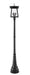 Outdoor Post Mounted Fixture Z-Lite 5015PHXLR-564P-BK Black Rainer 5 Light Outdoor Post Mounted Fixture Z-Lite