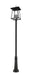 Outdoor Post Mounted Fixture Z-Lite 5015PHXXLR-511P-BK Black Rainer 6 Light Outdoor Post Mounted Fixture Z-Lite