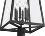 Outdoor Post Mounted Fixture Z-Lite 5015PHXXLR-511P-BK Black Rainer 6 Light Outdoor Post Mounted Fixture Z-Lite