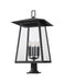 Outdoor Pier Mounted Fixture Z-Lite 5015PHXXLR-533PM-BK Black Rainer 6 Light Outdoor Pier Mounted Fixture Z-Lite