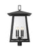 Outdoor Post Mount Fixture Z-Lite 5015PHXXLR-BK Black Rainer 6 Light Outdoor Post Mount Fixture Z-Lite