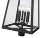 Outdoor Post Mount Fixture Z-Lite 5015PHXXLR-BK Black Rainer 6 Light Outdoor Post Mount Fixture Z-Lite