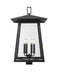 Outdoor Post Mount Fixture Z-Lite 5015PHXXLS-BK Black Rainer 6 Light Outdoor Post Mount Fixture Z-Lite