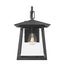 Outdoor Wall Light Z-Lite 5015S-BK Black Rainer 1 Light Outdoor Wall Light Z-Lite