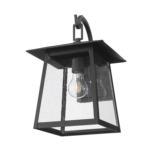 Outdoor Wall Light Z-Lite 5015S-BK Black Rainer 1 Light Outdoor Wall Light Z-Lite