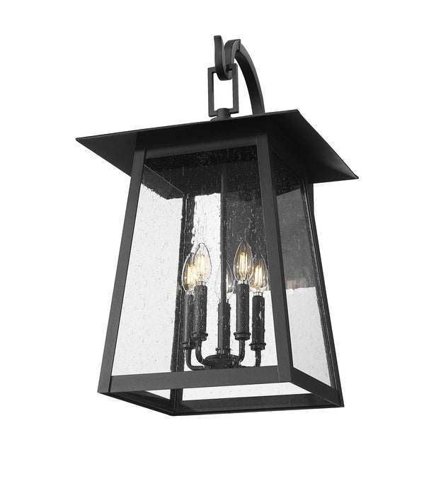 Outdoor Wall Light Z-Lite 5015XL-BK Black Rainer 5 Light Outdoor Wall Light Z-Lite