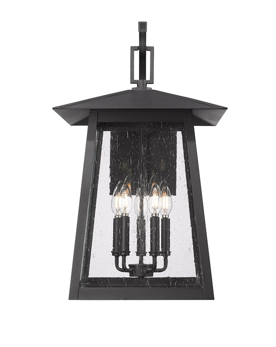 Outdoor Wall Light Z-Lite 5015XL-BK Black Rainer 5 Light Outdoor Wall Light Z-Lite