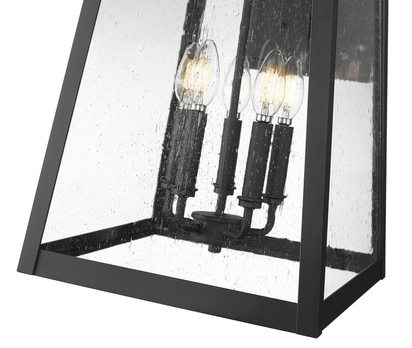 Outdoor Wall Light Z-Lite 5015XL-BK Black Rainer 5 Light Outdoor Wall Light Z-Lite