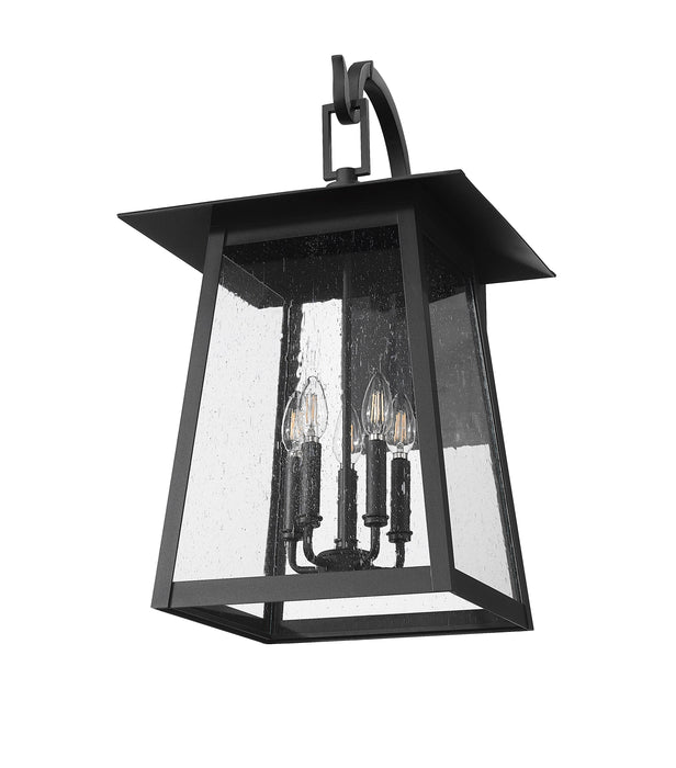 Outdoor Wall Light Z-Lite 5015XL-BK Black Rainer 5 Light Outdoor Wall Light Z-Lite