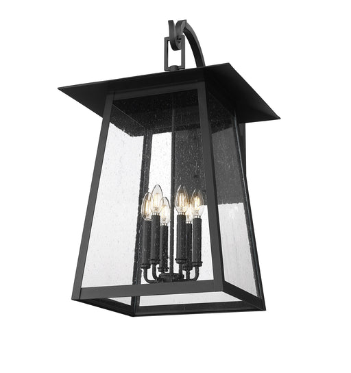 Outdoor Wall Light Z-Lite 5015XXL-BK Black Rainer 6 Light Outdoor Wall Light Z-Lite