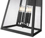 Outdoor Wall Light Z-Lite 5015XXL-BK Black Rainer 6 Light Outdoor Wall Light Z-Lite
