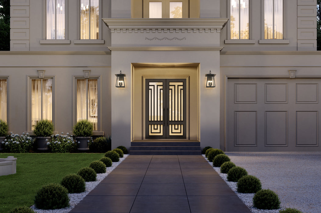 Outdoor Wall Light Z-Lite 5015XXL-BK Black Rainer 6 Light Outdoor Wall Light Z-Lite