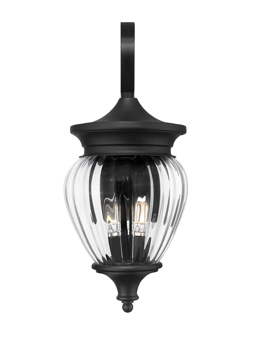 Outdoor Wall Light Z-Lite 5016M-BK Black Davina 3 Light Outdoor Wall Light Z-Lite