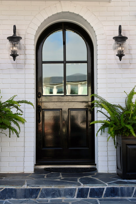 Outdoor Wall Light Z-Lite 5016M-BK Black Davina 3 Light Outdoor Wall Light Z-Lite