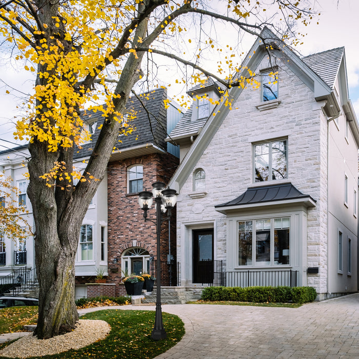 Outdoor Post Mounted Fixture Z-Lite 5016PHBR-4-564P-BK Black Davina 4 Light Outdoor Post Mounted Fixture Z-Lite