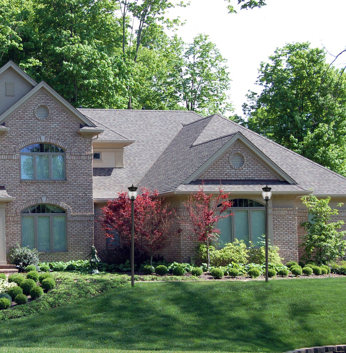 Outdoor Post Mounted Fixture Z-Lite 5016PHBR-5009P96-BK Black Davina 4 Light Outdoor Post Mounted Fixture Z-Lite