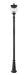 Outdoor Post Mounted Fixture Z-Lite 5016PHBR-5011P-BK Black Davina 4 Light Outdoor Post Mounted Fixture Z-Lite