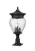 Outdoor Pier Mounted Fixture Z-Lite 5016PHBR-533PM-BK Black Davina 4 Light Outdoor Pier Mounted Fixture Z-Lite