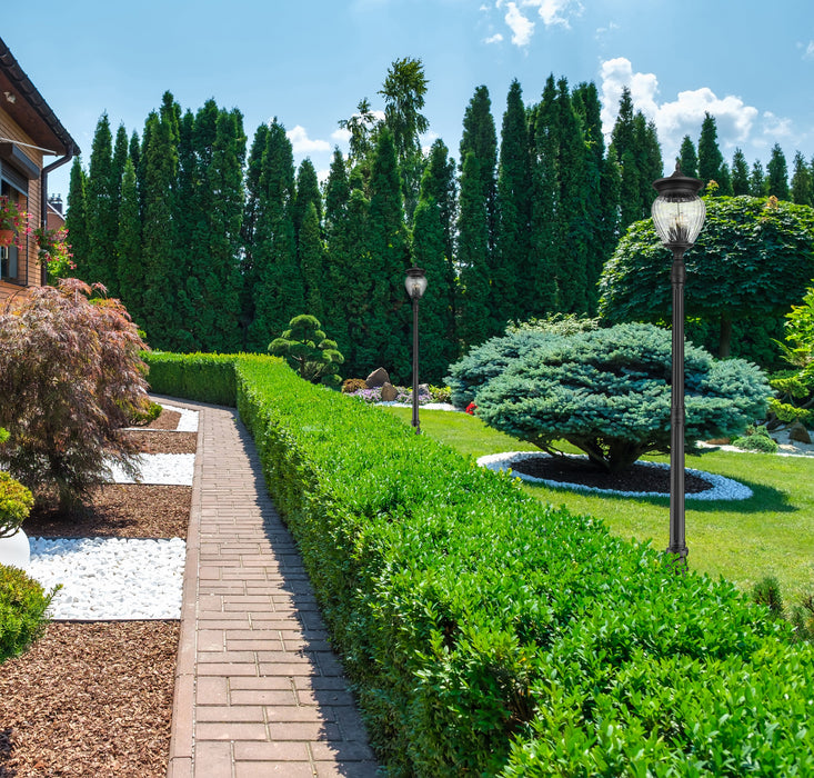 Outdoor Post Mounted Fixture Z-Lite 5016PHBR-564P-BK Black Davina 4 Light Outdoor Post Mounted Fixture Z-Lite