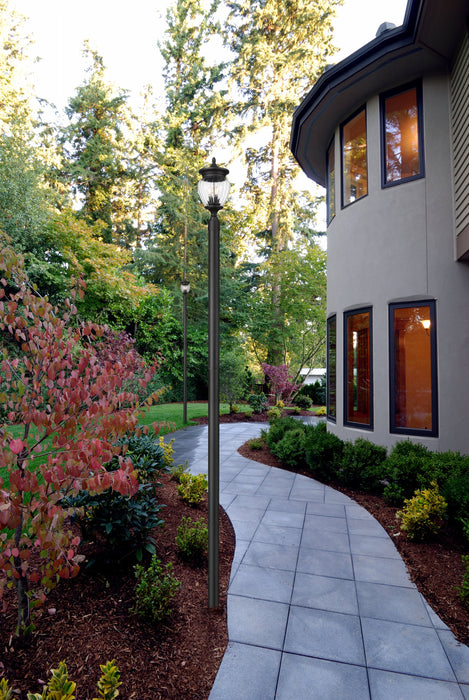 Outdoor Post Mounted Fixture Z-Lite 5016PHMR-5009P120-BK Black Davina 3 Light Outdoor Post Mounted Fixture Z-Lite