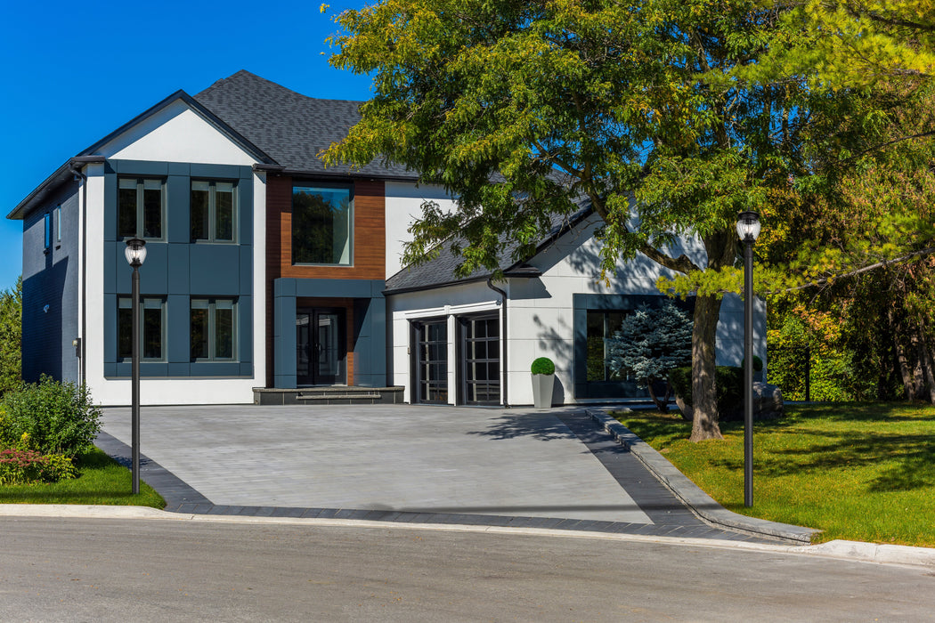 Outdoor Post Mounted Fixture Z-Lite 5016PHMR-5009P96-BK Black Davina 3 Light Outdoor Post Mounted Fixture Z-Lite