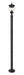 Outdoor Post Mounted Fixture Z-Lite 5016PHMR-5012P-BK Black Davina 3 Light Outdoor Post Mounted Fixture Z-Lite