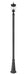 Outdoor Post Mounted Fixture Z-Lite 5016PHMR-519P-BK Black Davina 3 Light Outdoor Post Mounted Fixture Z-Lite