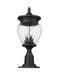 Outdoor Pier Mounted Fixture Z-Lite 5016PHMR-533PM-BK Black Davina 3 Light Outdoor Pier Mounted Fixture Z-Lite