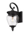 Outdoor Wall Light Z-Lite 5016S-BK Black Davina 1 Light Outdoor Wall Light Z-Lite