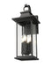 Outdoor Wall Light Z-Lite 5017B-BK Black Tiberius 4 Light Outdoor Wall Light Z-Lite