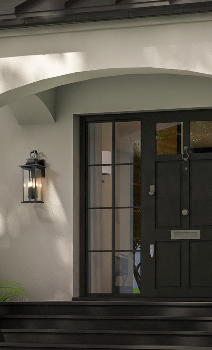 Outdoor Wall Light Z-Lite 5017B-BK Black Tiberius 4 Light Outdoor Wall Light Z-Lite