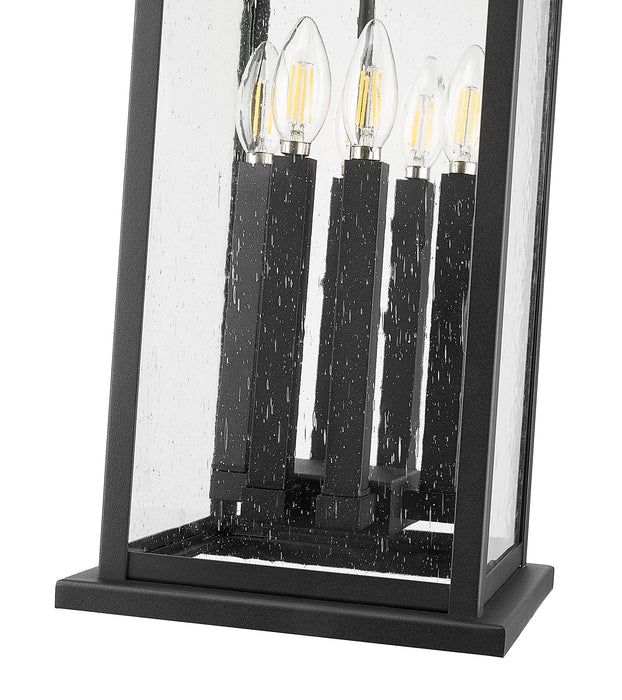 Outdoor Chain Mount Ceiling Fixture Z-Lite 5017CHXL-BK Black Tiberius 6 Light Outdoor Chain Mount Ceiling Fixture Z-Lite