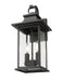 Outdoor Wall Light Z-Lite 5017M-BK Black Tiberius 2 Light Outdoor Wall Light Z-Lite