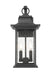 Outdoor Wall Light Z-Lite 5017M-BK Black Tiberius 2 Light Outdoor Wall Light Z-Lite