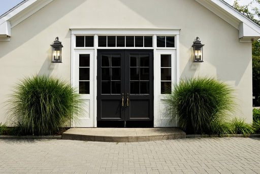 Outdoor Wall Light Z-Lite 5017M-BK Black Tiberius 2 Light Outdoor Wall Light Z-Lite