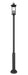 Outdoor Post Mounted Fixture Z-Lite 5017PHBR-5010P-BK Black Tiberius 4 Light Outdoor Post Mounted Fixture Z-Lite