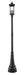 Outdoor Post Mounted Fixture Z-Lite 5017PHBR-564P-BK Black Tiberius 4 Light Outdoor Post Mounted Fixture Z-Lite