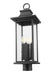 Outdoor Post Mount Fixture Z-Lite 5017PHBR-BK Black Tiberius 4 Light Outdoor Post Mount Fixture Z-Lite