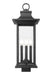 Outdoor Post Mount Fixture Z-Lite 5017PHBS-BK Black Tiberius 4 Light Outdoor Post Mount Fixture Z-Lite