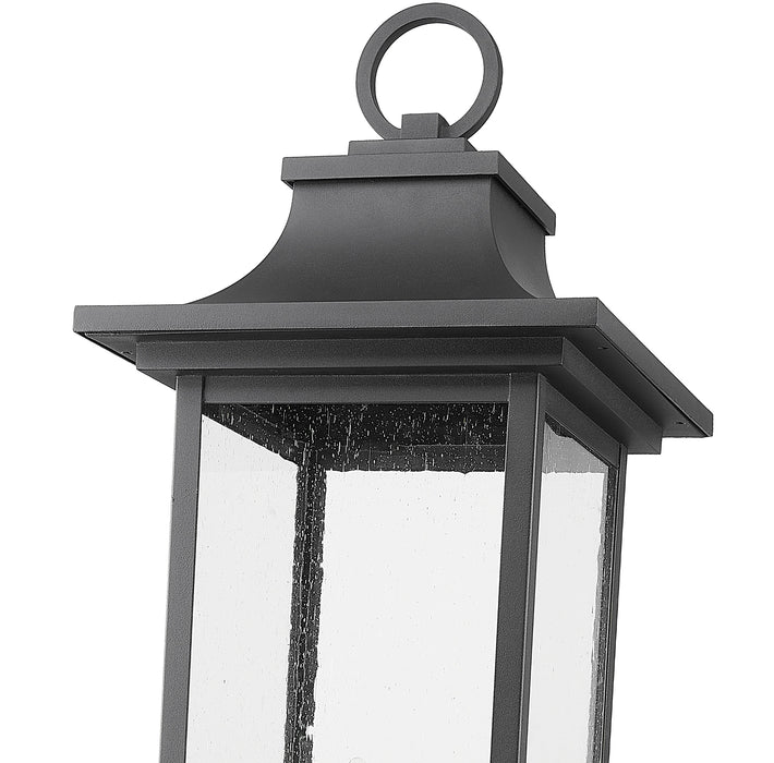 Outdoor Post Mount Fixture Z-Lite 5017PHXLR-BK Black Tiberius 6 Light Outdoor Post Mount Fixture Z-Lite